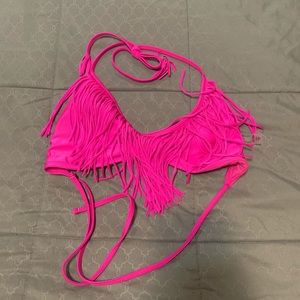 Fringe bikini top
